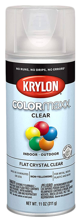 Лак защитный Krylon Colormaxx Acrylic Crystal clear KR-55470 матовый 311 г
