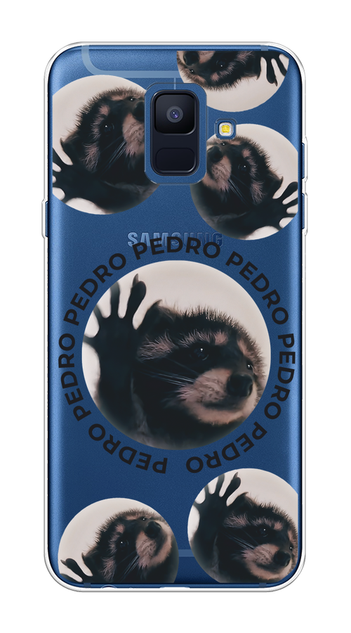 

Чехол на Samsung Galaxy A6 "Pedro енот", Черный;бежевый;прозрачный, 25950-1