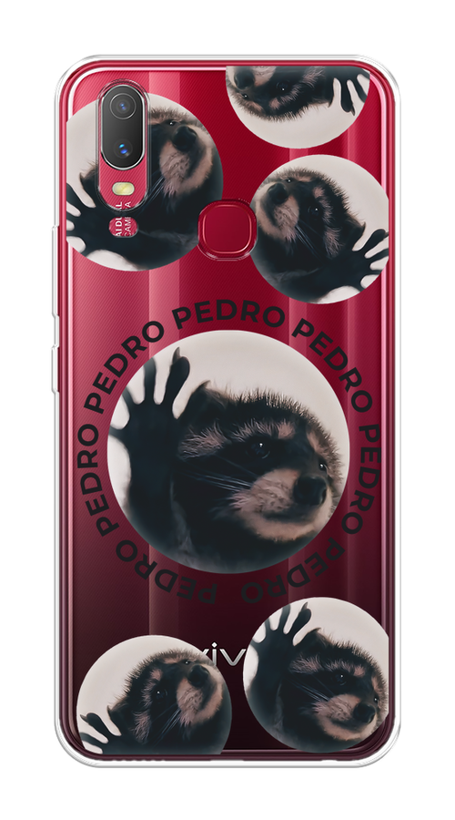 

Чехол на Vivo Y11 "Pedro енот", Черный;бежевый;прозрачный, 261650-1