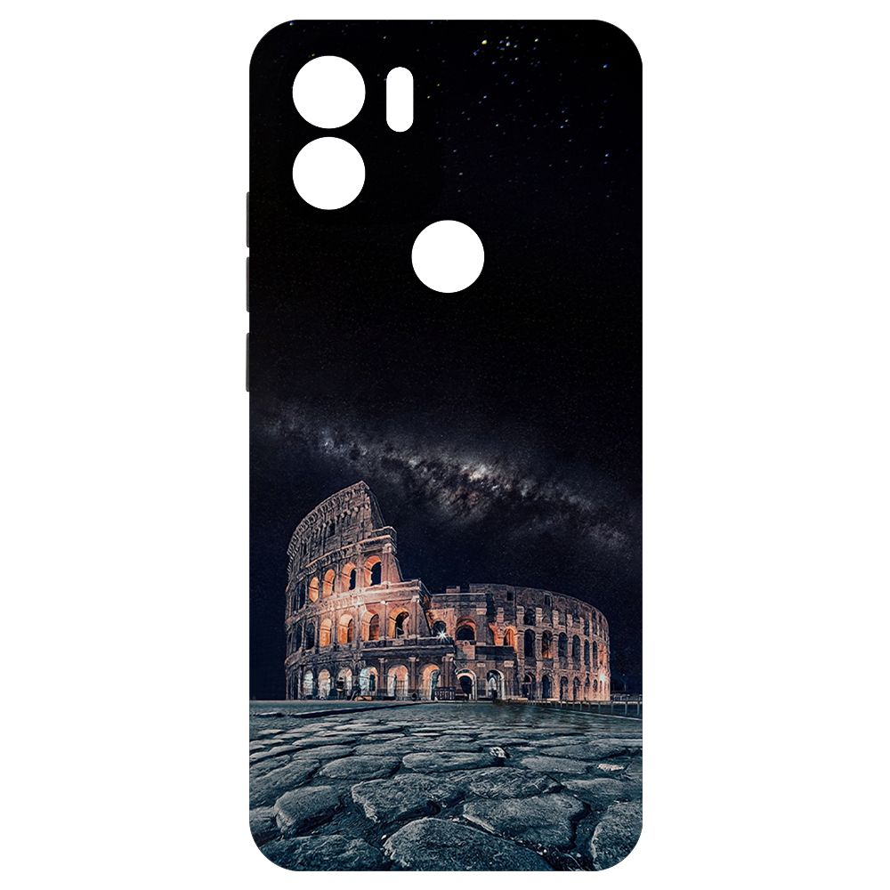 

Чехол-накладка Krutoff Soft Case Италия, Колизей для Xiaomi Redmi A1+ черный