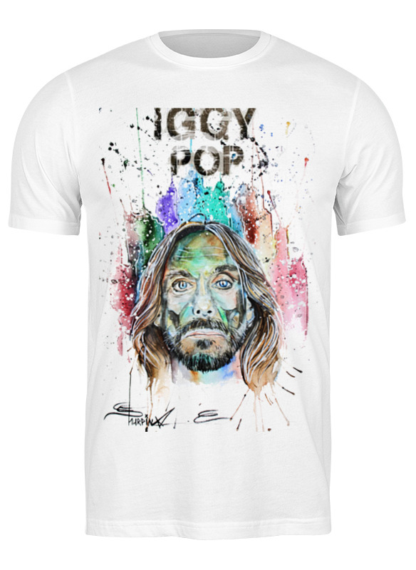 

Футболка мужская Printio Iggy pop белая XL, Белый, Iggy pop