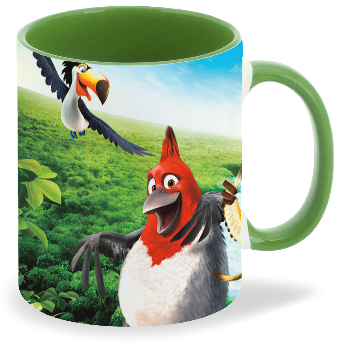 

Кружка CoolPodarok Мультфильм.Рио на фоне леса птицы, Мультфильм.Рио на фоне леса птицы