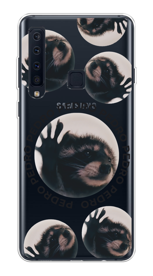 

Чехол на Samsung Galaxy A9 2018 "Pedro енот", Черный;бежевый;прозрачный, 26650-1