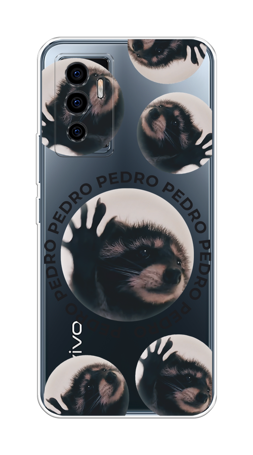 

Чехол на Vivo V23e/Y75 4G "Pedro енот", Черный;бежевый;прозрачный, 267050-1