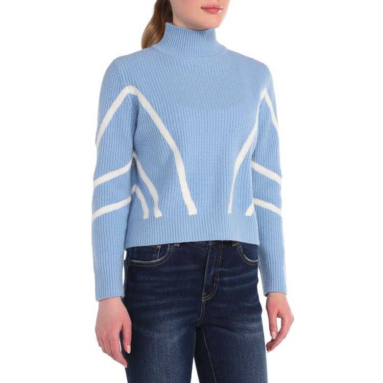 

Свитер женский Maison David MLY2305-1 голубой XL, MLY2305-1