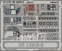 

32570 Eduard 1/32 Цветное Фототравление для Bf 109G-6 interior, Цветной