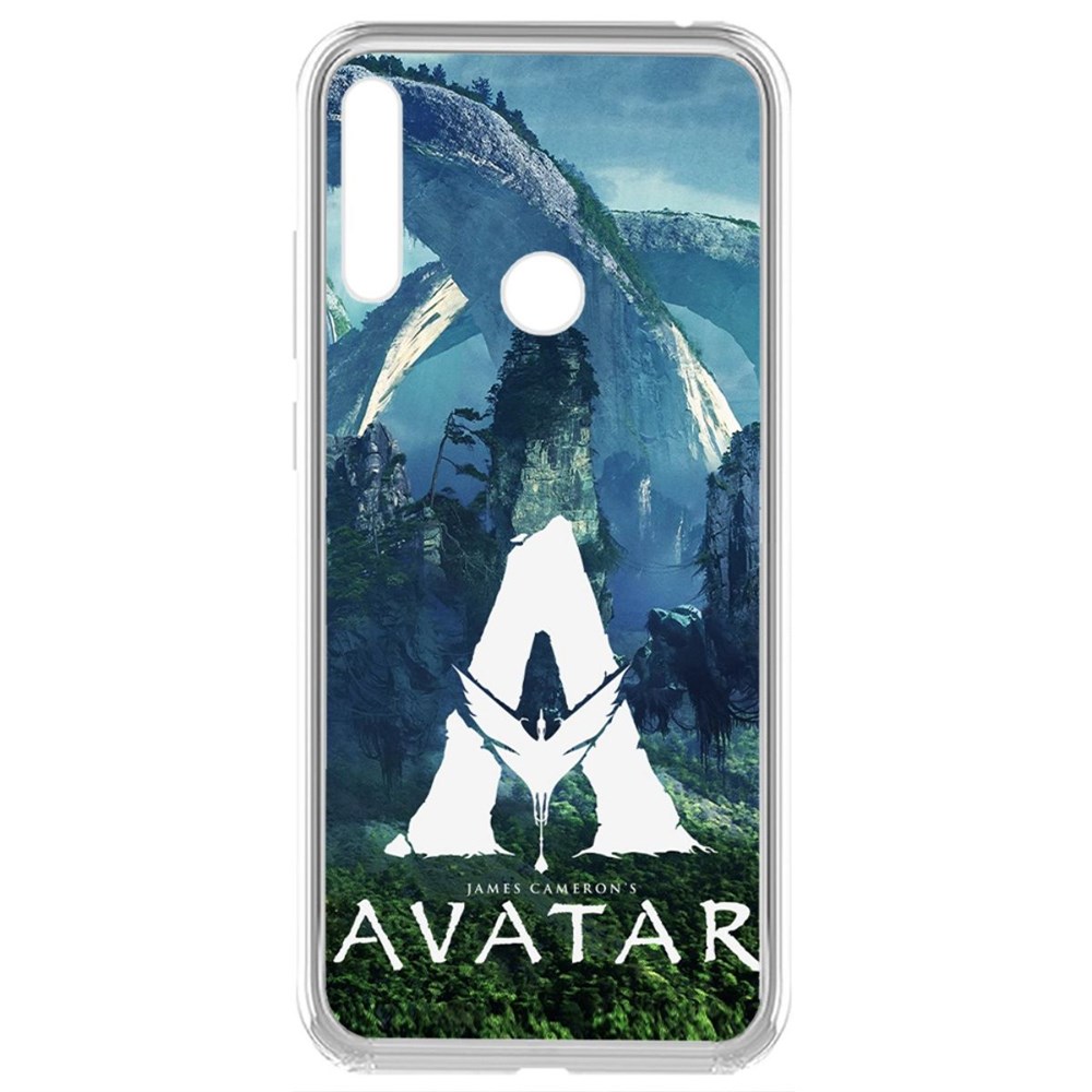 

Чехол-накладка кейс Аватар - Белое лого для Huawei Y6 (2019)