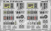 

32786 Eduard 1/32 Цветное Фототравление для P-40 placards