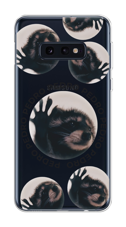 

Чехол на Samsung Galaxy S10E "Pedro енот", Черный;бежевый;прозрачный, 27250-1
