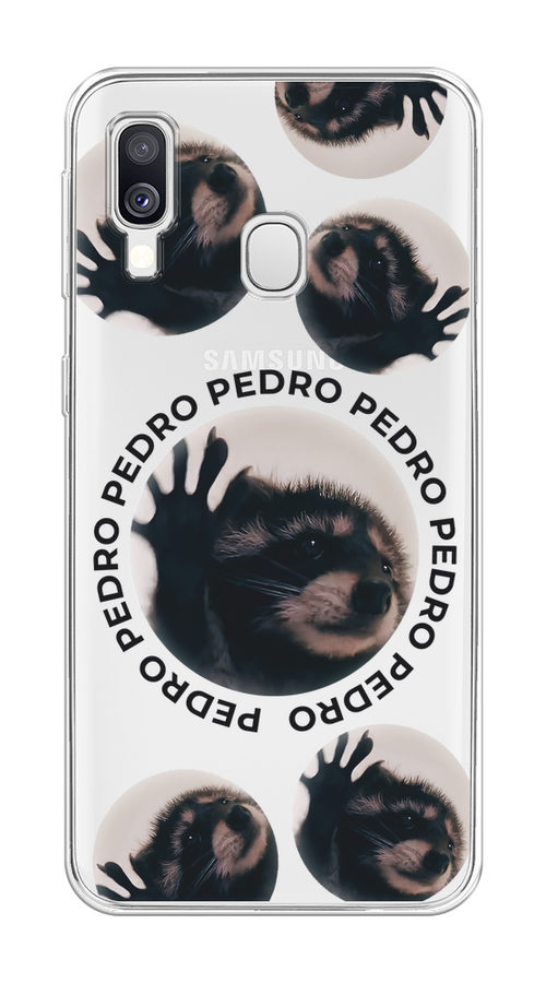 

Чехол на Samsung Galaxy A40 "Pedro енот", Черный;бежевый;прозрачный, 28050-1