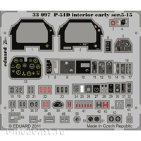 

33097 Eduard 1/32 P-51D интерьер ранний вариант сер.5-15 S. A.
