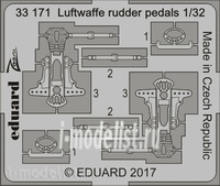 фото 33171 eduard 1/32 фототравление luftwaffe рулевые педали nobrand