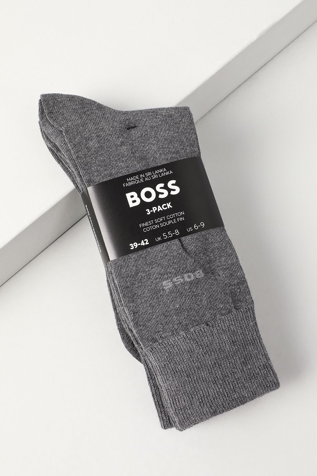 Комплект носков мужских Boss 50469839 серых 39-42 2790₽