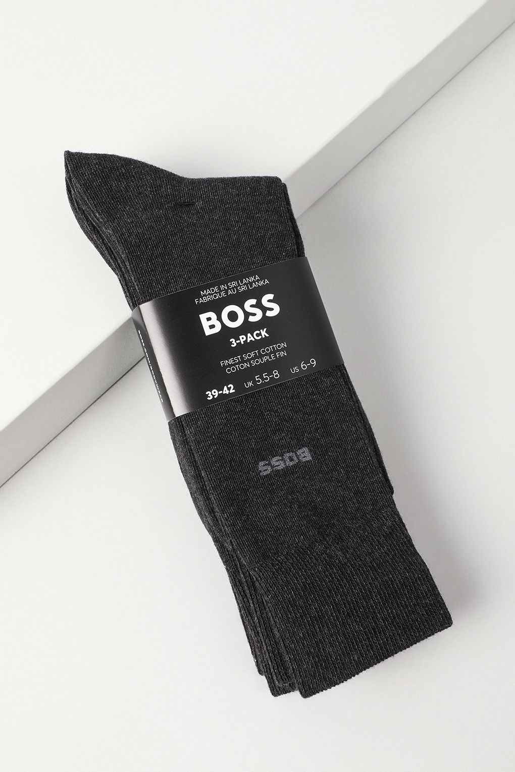 

Комплект носков мужских Boss 50469839 серых 39-42, Серый, 50469839