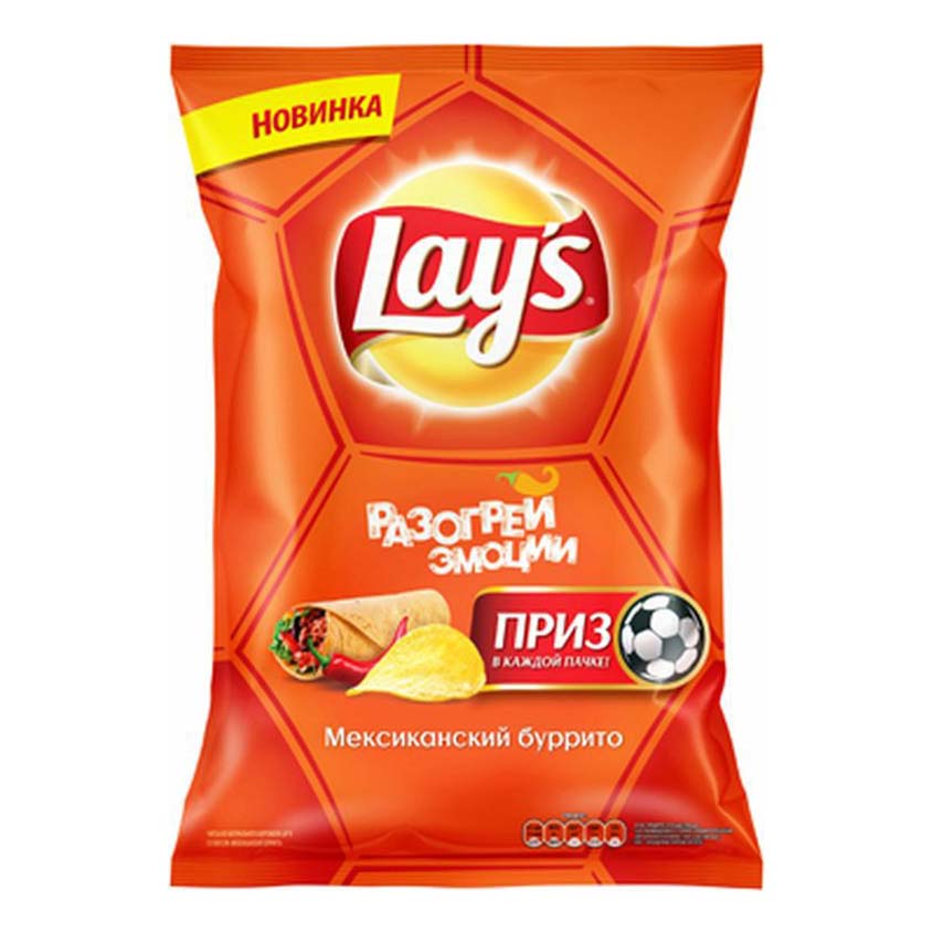 

Картофельные чипсы Lay's мексиканский буррито 150 г