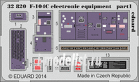 32820 Eduard 1/32 Фототравление для F-104C electronic equipment