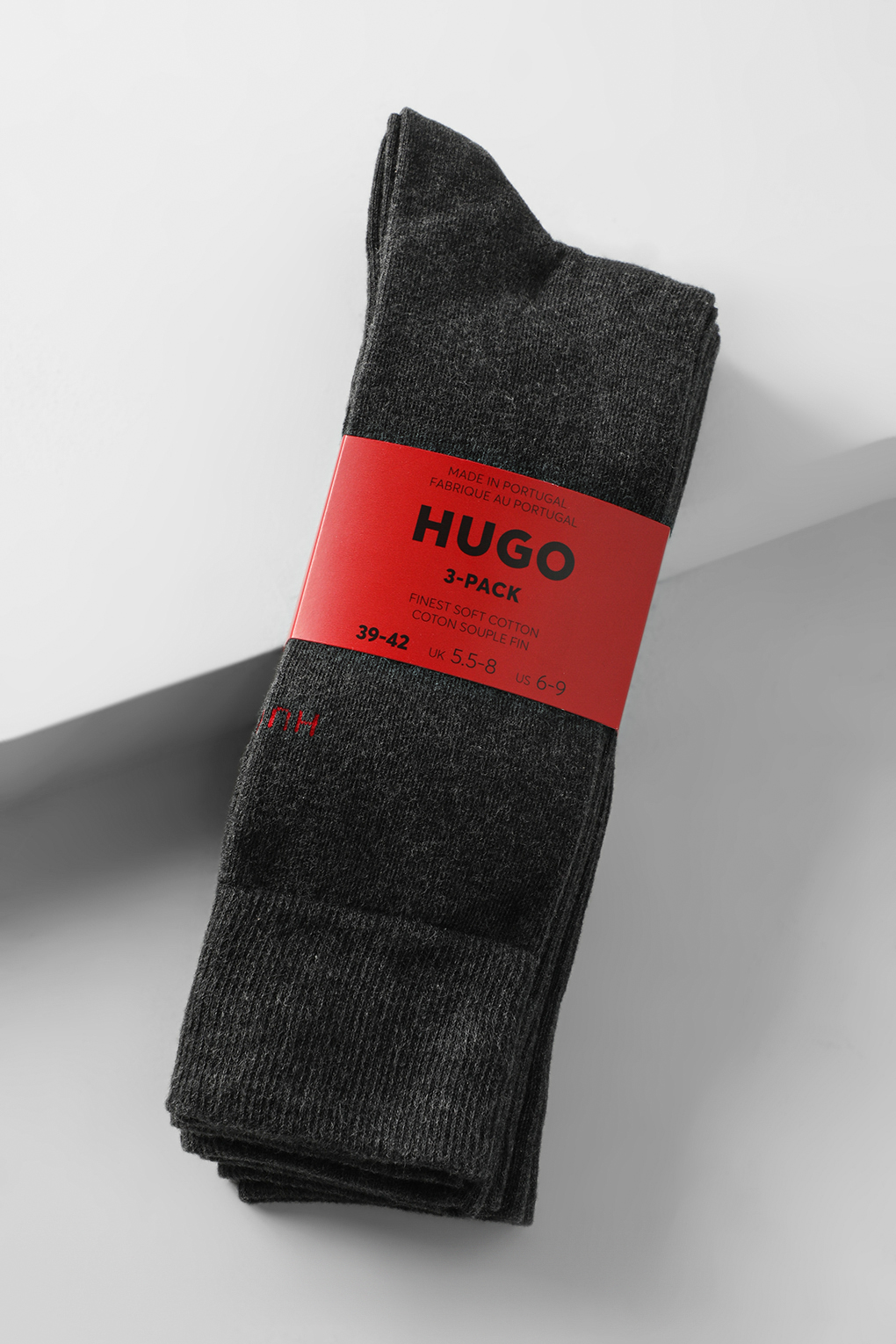

Комплект носков мужских HUGO BOSS 50473183 серых 39-42, Серый, 50473183