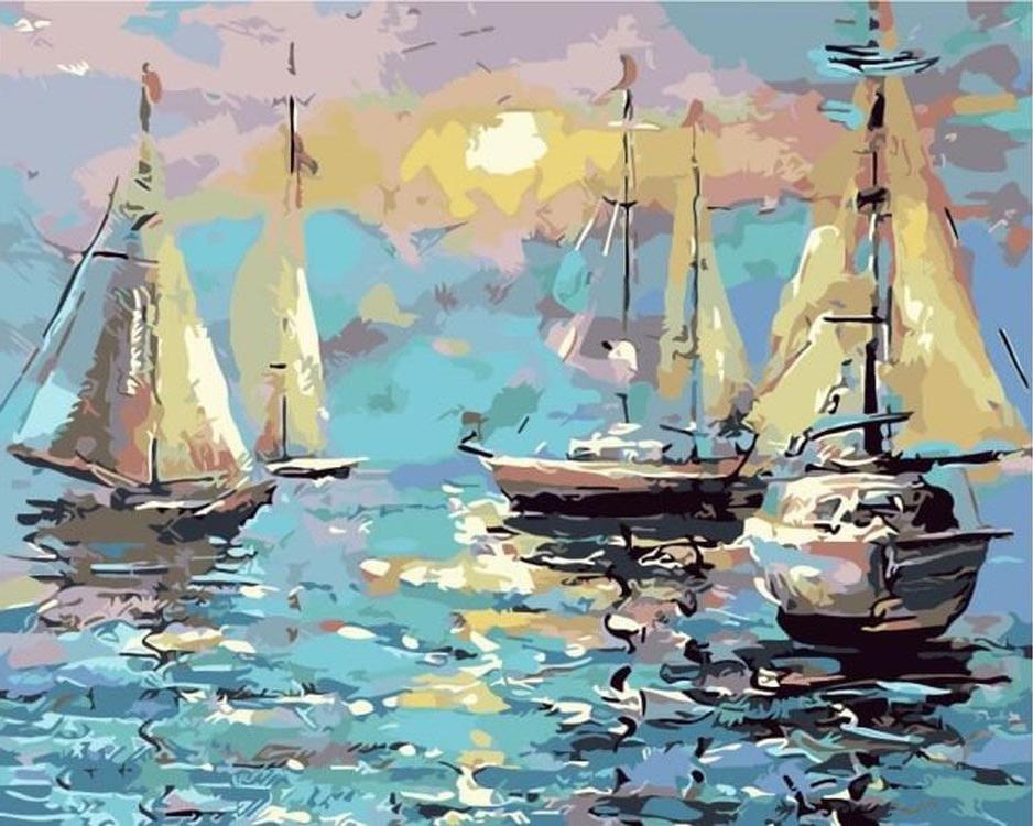 

Картина по номерам Цветной Тихая гавань, 40x50 см, Тихая гавань