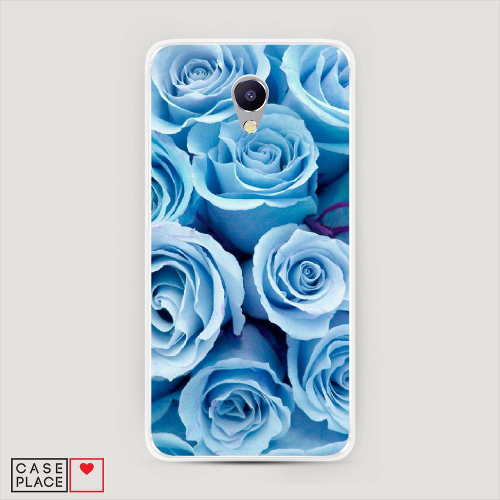 

Чехол Awog на Meizu M5 Note "Лазурные розы", Голубой, 71650-8
