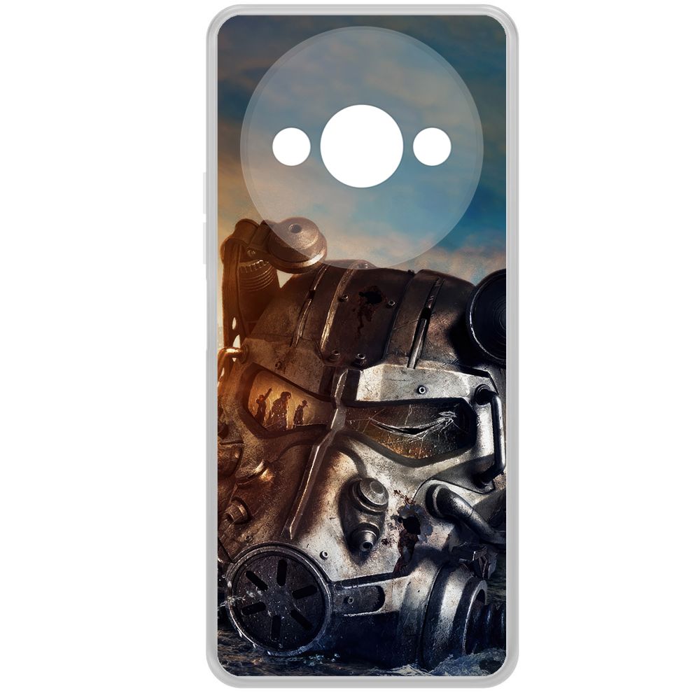 

Чехол-накладка Krutoff Clear Case Фоллаут (Fallout) - Шлем Т-60 для Xiaomi Redmi A3