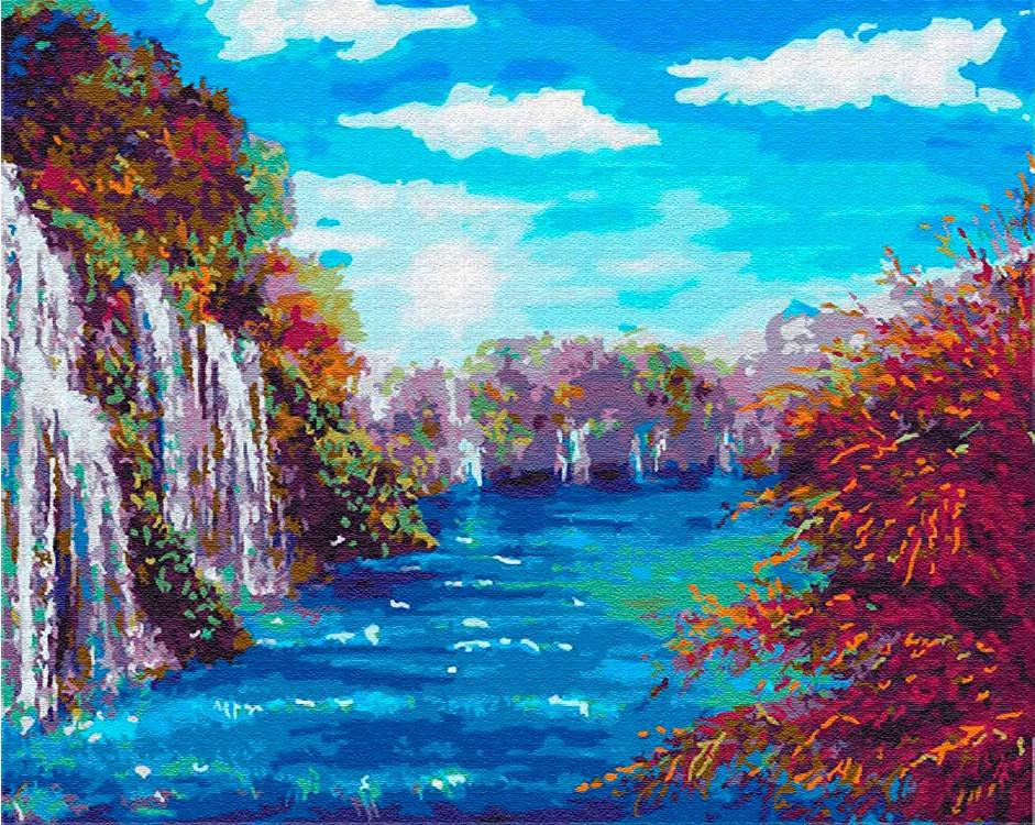 

Картина по номерам Цветной Водная лазурь, 40x50 см, Водная лазурь