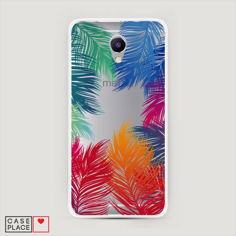 

Чехол Awog на Meizu M5 Note "Рамка из перьев", Красный, 71650-4