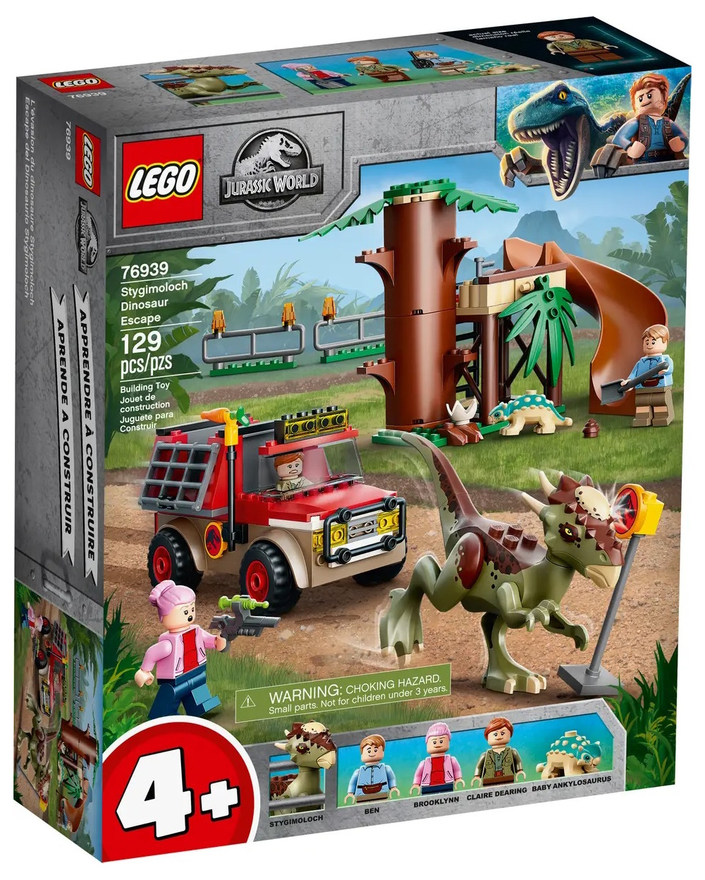 Конструктор LEGO Jurassic World Побег стигимолоха 76939 конструктор lego jurassic world 76939 побег стигимолоха