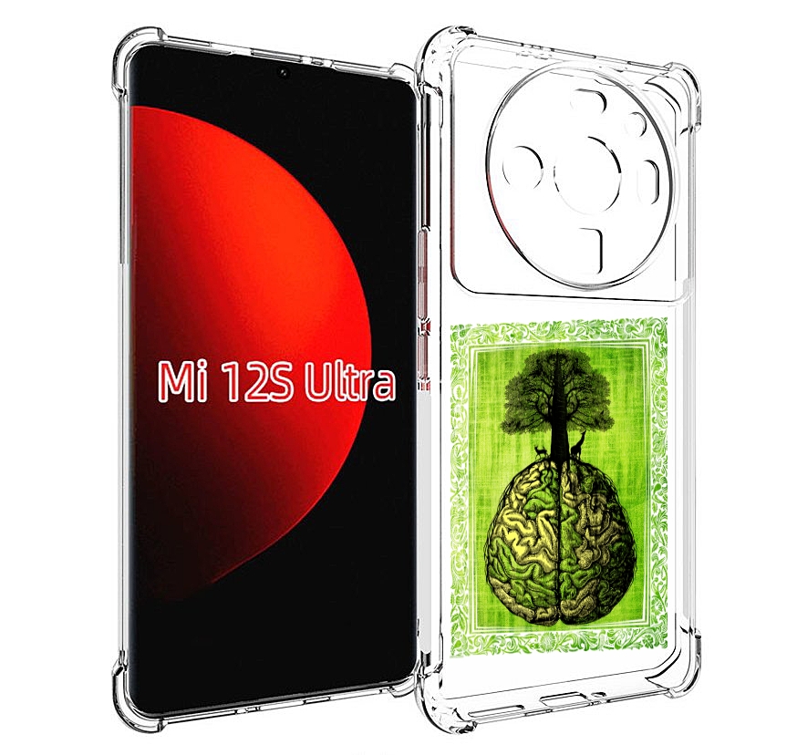 

Чехол MyPads абстракция здоровый мозг для Xiaomi 12S Ultra, Прозрачный, Tocco