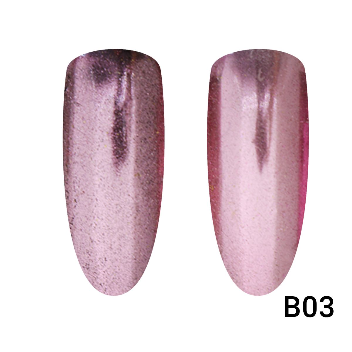 

Втирка для ногтей Global Fashion Mirror Rose Gold B03