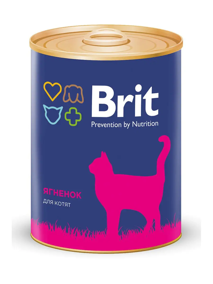

Консервы для котят Brit Prevention by Nutrition, ягненок, 340г, Prevention by Nutrition Kitten