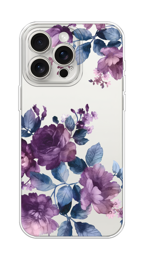 

Чехол Homey на Apple iPhone 15 Pro Max "Purple Blossoms", Синий;фиолетовый, 15850-1