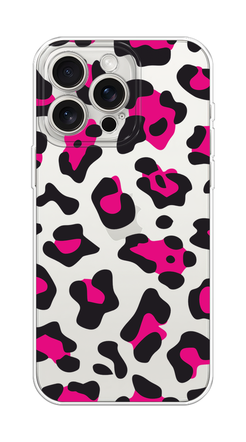 

Чехол Homey на Apple iPhone 15 Pro Max "Pink cow spots", Черный;розовый, 15850-1