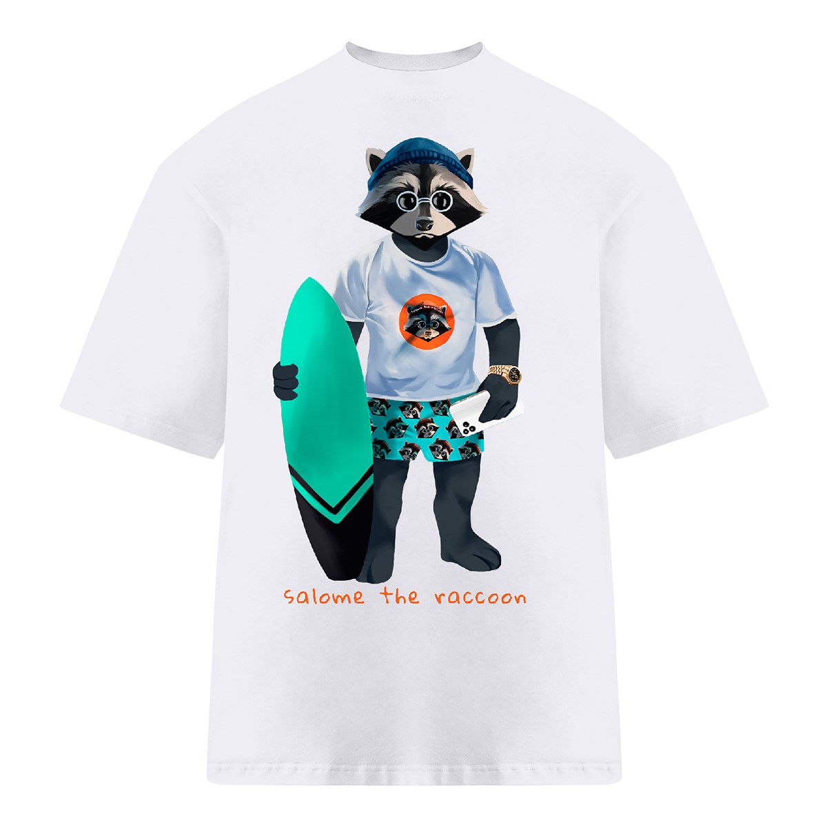 

Футболка женская Salome The Raccoon 51384 белая L, Белый, 51384