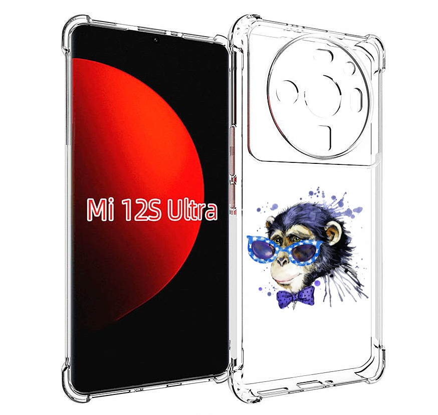 

Чехол MyPads акварельная обезьяна для Xiaomi 12S Ultra, Прозрачный, Tocco