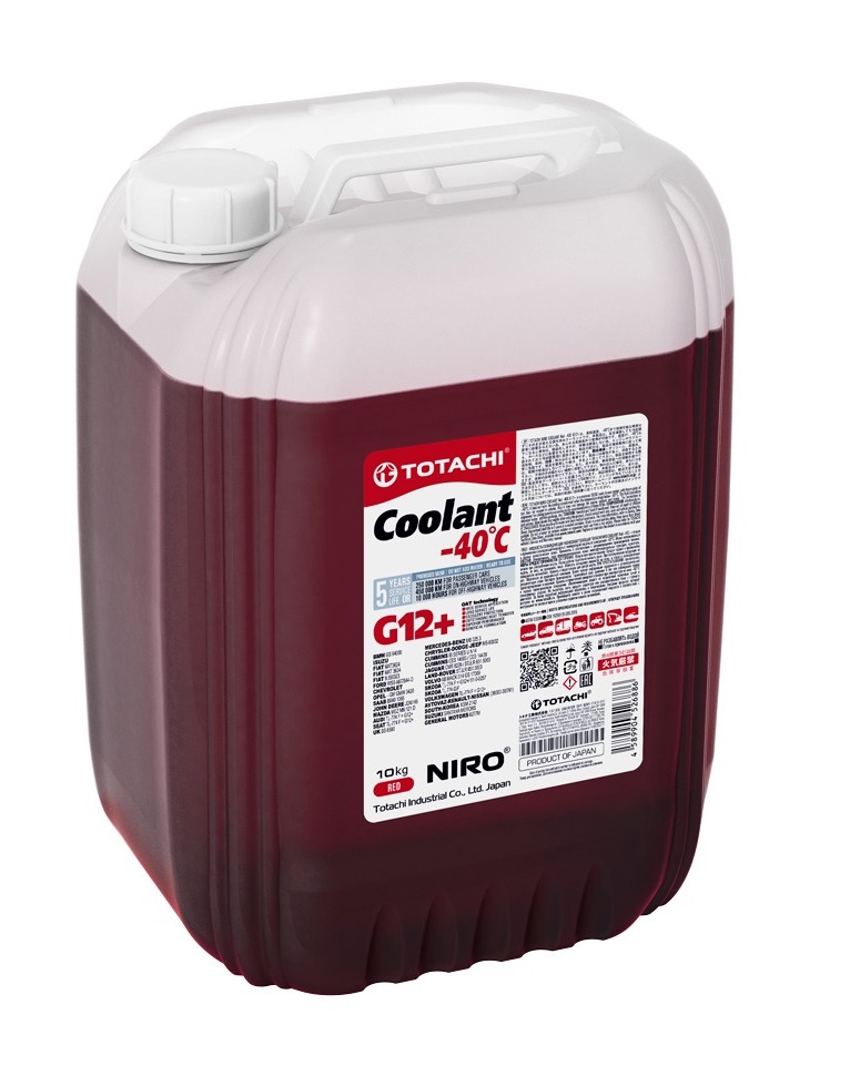 Антифриз Totachi 43120 /4589904526787/ Niro Coolant Red -40c G12+ 20кг TOTACHI арт. 43120