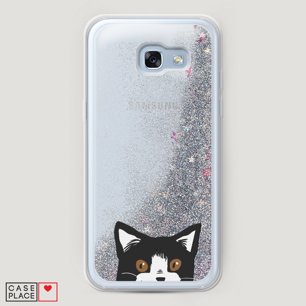 

Чехол Awog на Samsung Galaxy A5 2017 / Самсунг A5 2017 "Подглядывающий кот", Разноцветный, 20691-1