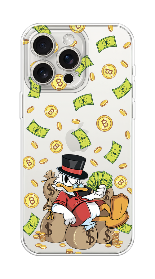

Чехол Homey на Apple iPhone 15 Pro Max "Скрудж Макдак в красном", Красный;черный;коричневый;прозрачный, 15850-1