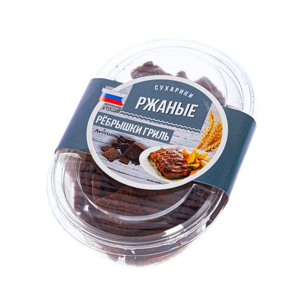 

Сухарики ржаные Averton ребрышки гриль 100 г