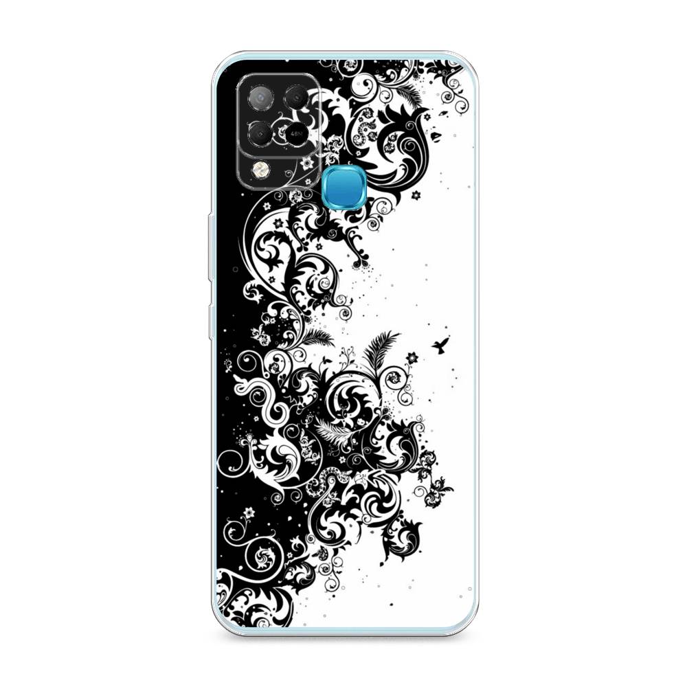 

Чехол для Infinix Hot 10S "Черно белый узор", Белый;черный;серый, 3100250-3