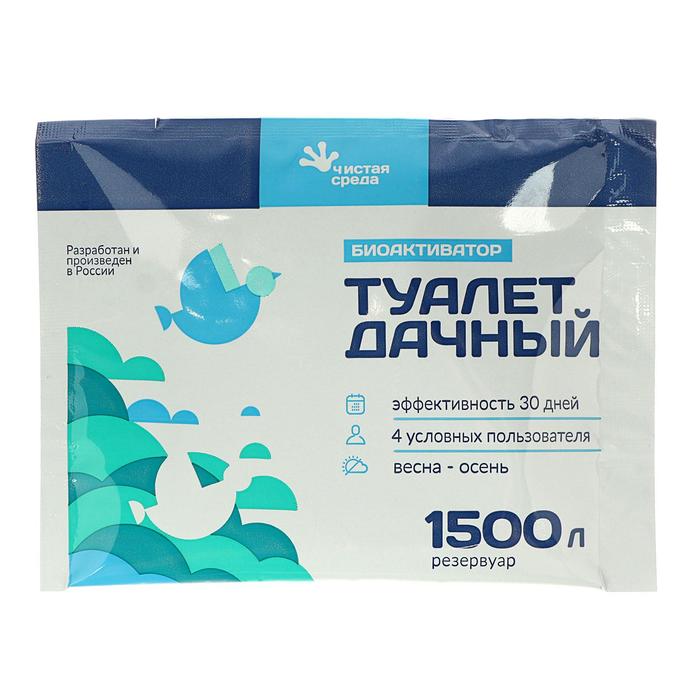 

Биоактиватор для дачного туалета "Туалет дачный", 60 гр (3 шт)
