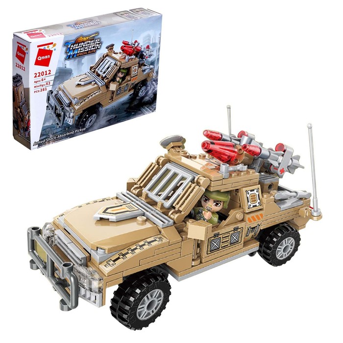 

Конструктор Военная зона «Штурмовой пикап», 2 минифигуры и 281 деталь