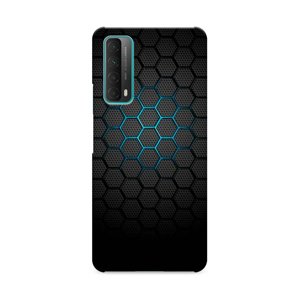 фото Чехол awog "бирюзовые соты" для huawei p smart 2021