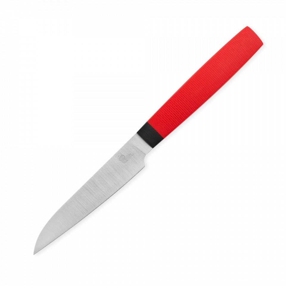

Нож кухонный для чистки овощей и фруктов P100, OWL KNIFE, Red, 9,7 см, сталь N690, P100
