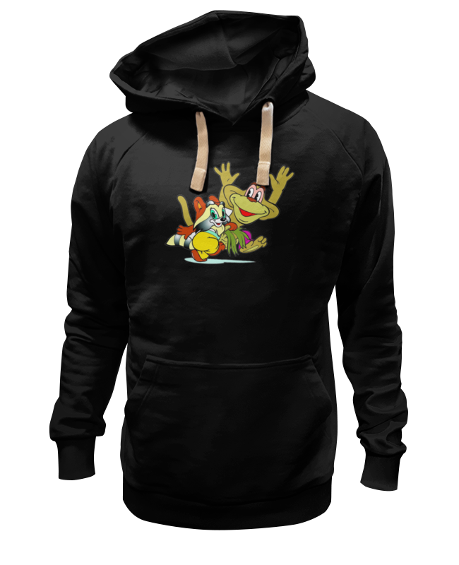 

Худи унисекс Printio Крошка енот черное 3XL, Черный, Крошка енот