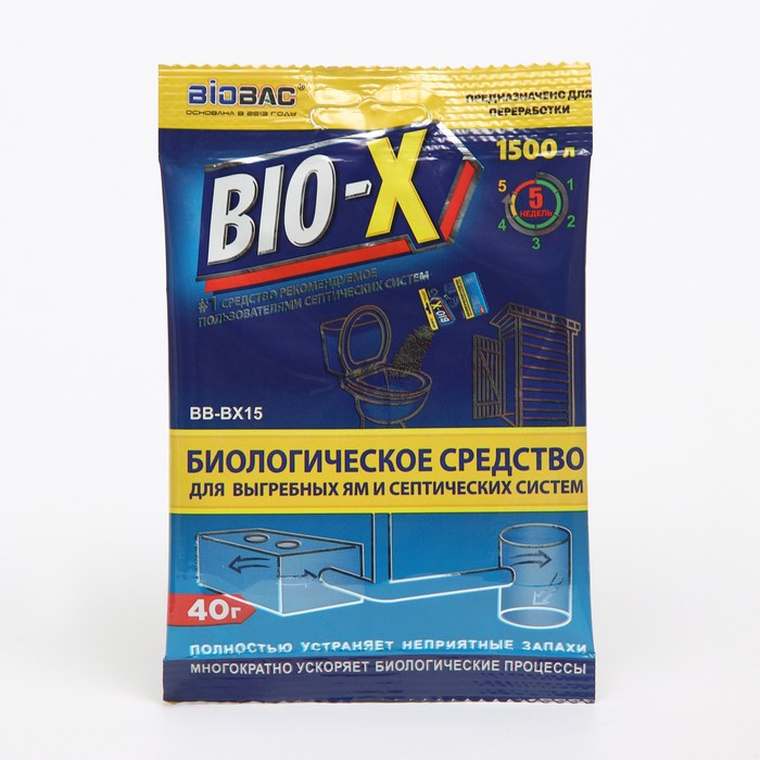 

Средство для выгребных ям и септических систем, 40 г (2 шт)