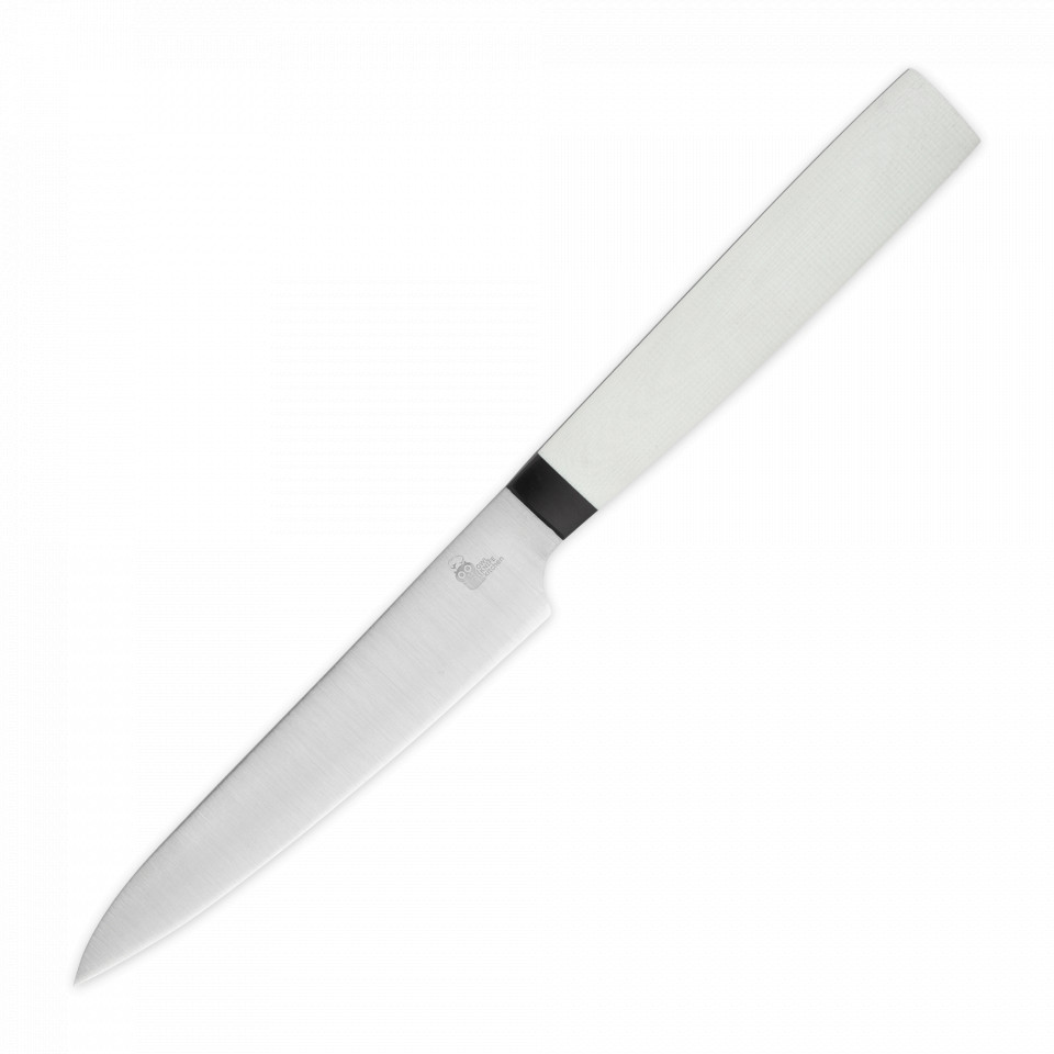 Нож универсальный кухонный Owl Knife U130, White, 13,4 см, сталь N690