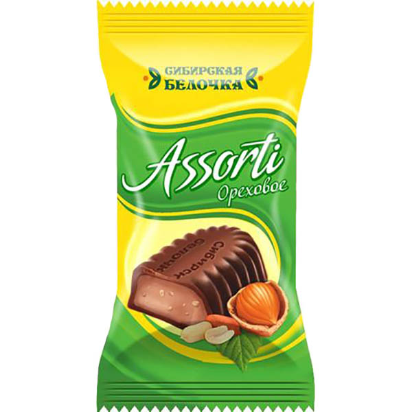 

Конфеты Сибирская Белочка Assorti 250 г