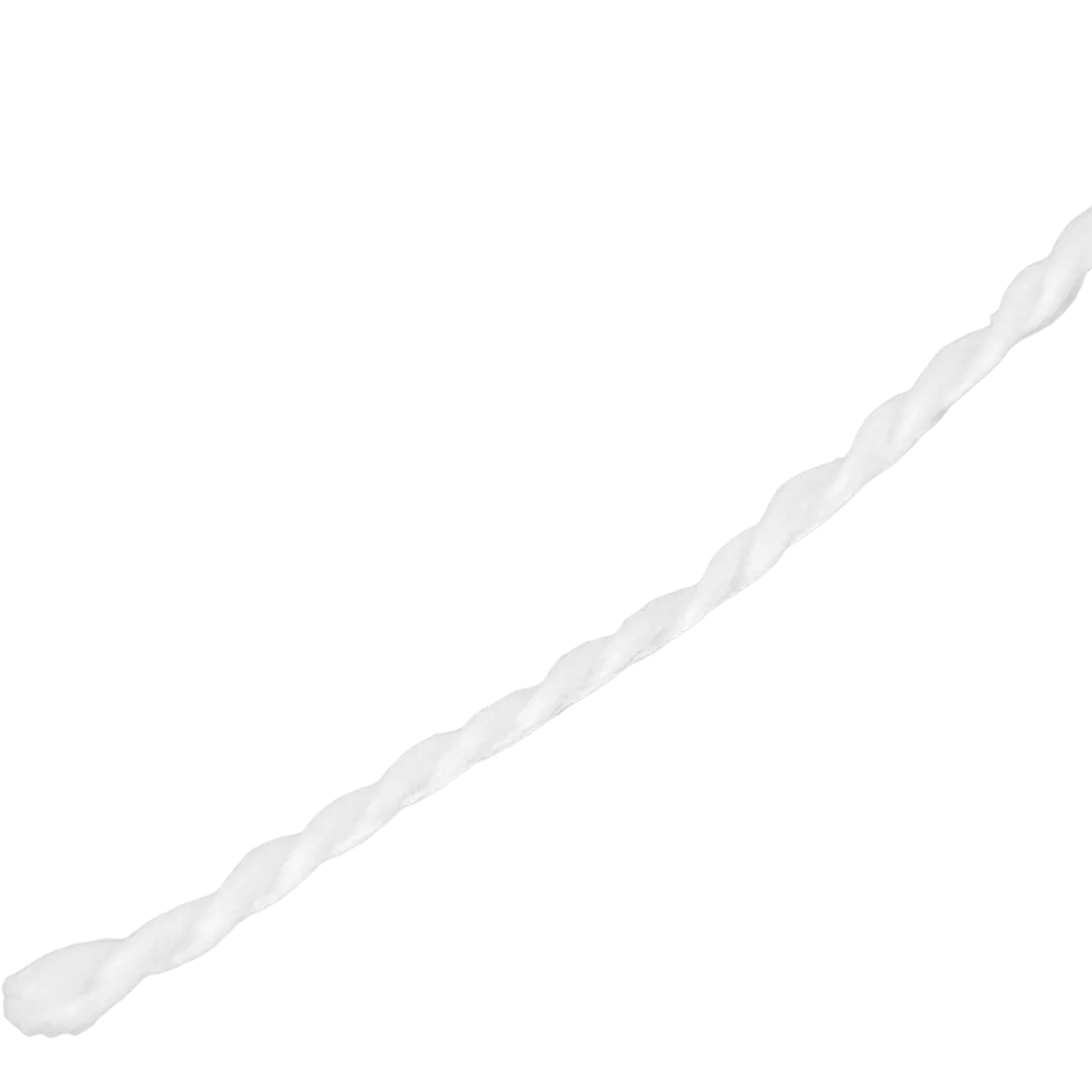 Нить-шпагат крученая полипропиленовая 1 мм цвет белый, 100 м/уп. водорозетка двойная полипропиленовая gibax