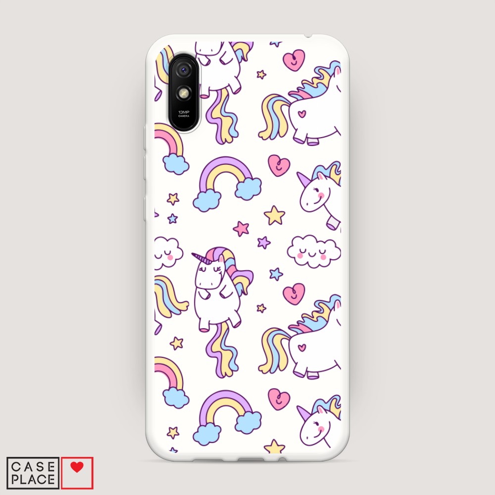 

Матовый силиконовый чехол "Sweet unicorns dreams" на Xiaomi Redmi 9A, Sweet unicorns dreams