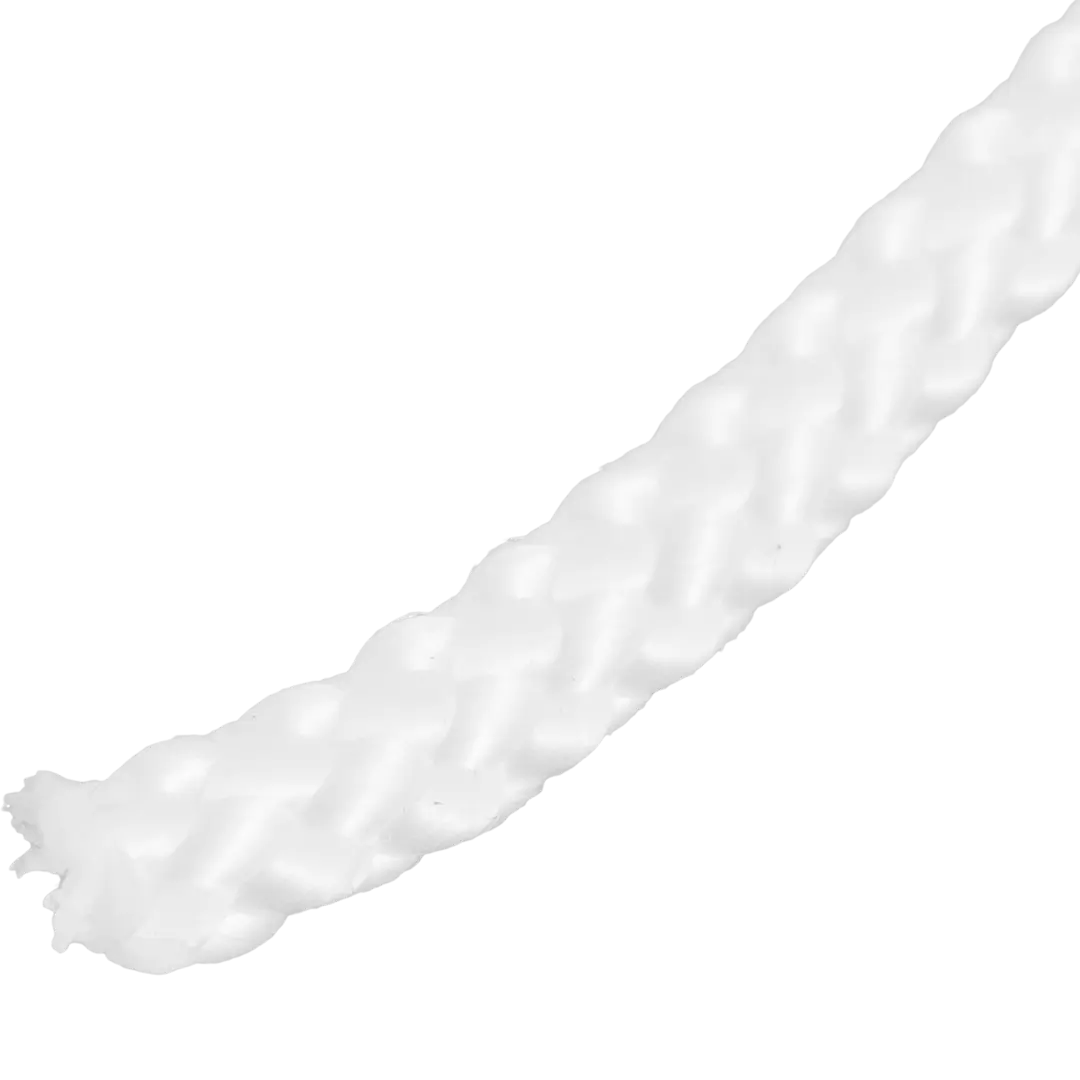 Веревка без сердечника полипропиленовая 6 мм цвет белый, 10 м/уп. шнур для вязания без сердечника 70% хлопок 30% полиэстер ширина 3мм 100м 160±10гр 121